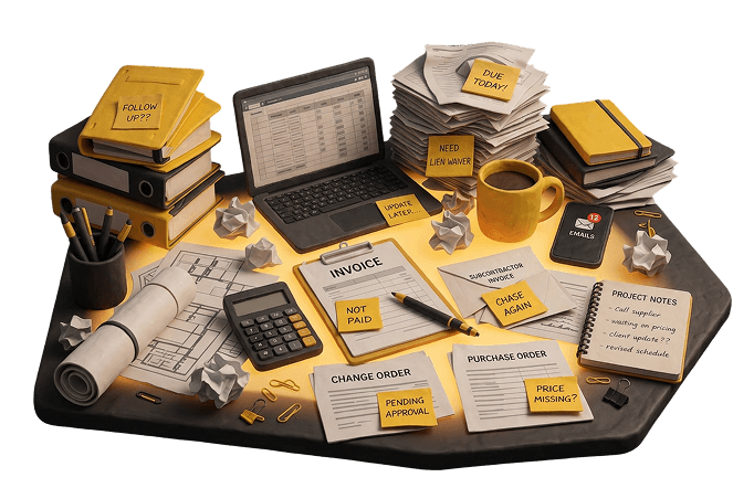 Construction back office chaos