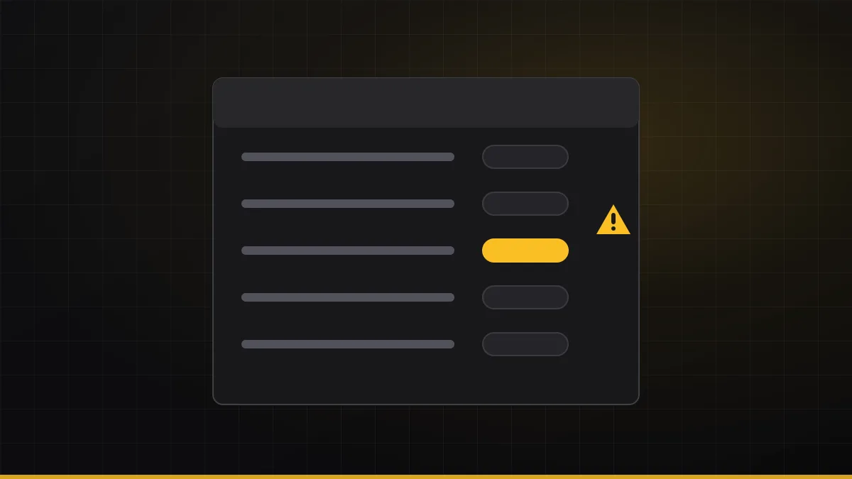 Invoice line items with cost code tags, one flagged in amber as a miscoded entry