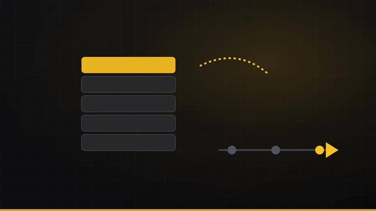 Held-back percentage of a payment stack with a release timeline arrow across project milestones